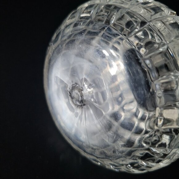 Vintage Duncan & Miller Block Pattern Glass Cruet With Mismatched Stopper - Picture 8 of 8